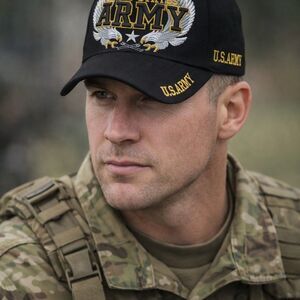 U.S. Army Baseball Cap Hat Unisex One Size Black Adjustable Embroidered